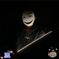 Mặt Nạ Cosplay Anime Hiruko Đen & Trắng - Phụ Kiện Độc Đáo Cho Tiệc Hóa Trang và Halloween