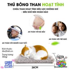 Thú Bông Khử Mùi Than Hoạt Tính Dễ Thương - Phụ Kiện Trang Trí Không Gian Sống và Xe Hơi - Giải Pháp Khử Mùi Hiệu Quả