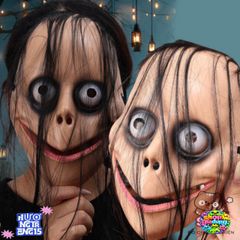 Mặt Nạ Halloween Kinh Dị Dáng Tóc Dài - Phụ Kiện Cosplay Ma Quái Cho Bữa Tiệc Hóa Trang, Đồ Chơi Kinh Dị Cho Tất Cả Lứa Tuổi