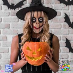 Mặt Nạ Halloween Kinh Dị Dáng Tóc Dài - Phụ Kiện Cosplay Ma Quái Cho Bữa Tiệc Hóa Trang, Đồ Chơi Kinh Dị Cho Tất Cả Lứa Tuổi