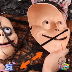 Mặt Nạ Halloween Kinh Dị Dáng Tóc Dài - Phụ Kiện Cosplay Ma Quái Cho Bữa Tiệc Hóa Trang, Đồ Chơi Kinh Dị Cho Tất Cả Lứa Tuổi
