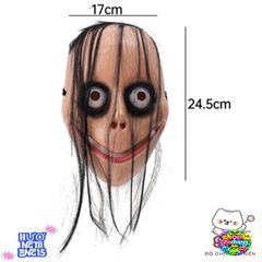 Mặt Nạ Halloween Kinh Dị Dáng Tóc Dài - Phụ Kiện Cosplay Ma Quái Cho Bữa Tiệc Hóa Trang, Đồ Chơi Kinh Dị Cho Tất Cả Lứa Tuổi