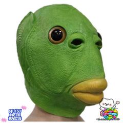 Mặt Nạ Da Mềm Hóa Trang Quái Vật Hình Cá - Phụ Kiện Tiệc Tùng Độc Đáo Cho Halloween, Giáng Sinh, Phục Sinh