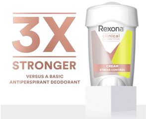 Lăn Khử Mùi Kem Rexona Clinical Protection Stress Control 48g - Hỗ Trợ Kiểm Soát Mồ Hôi, Mùi Cơ Thể, Sản Phẩm Úc Dùng Hàng Ngày