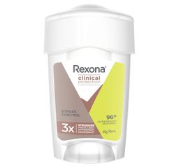 Lăn Khử Mùi Kem Rexona Clinical Protection Stress Control 48g - Hỗ Trợ Kiểm Soát Mồ Hôi, Mùi Cơ Thể, Sản Phẩm Úc Dùng Hàng Ngày