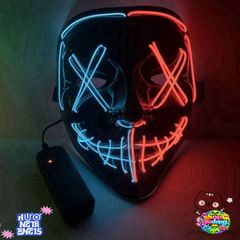 Mặt Nạ LED Hacker Phát Sáng Độc Đáo - Mặt Nạ Tiệc Hóa Trang Đa Màu Dành Cho Halloween và Các Dịp Lễ Hội 2023