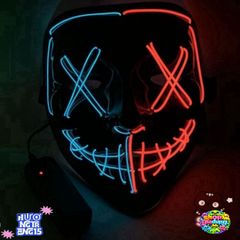 Mặt Nạ LED Hacker Phát Sáng Độc Đáo - Mặt Nạ Tiệc Hóa Trang Đa Màu Dành Cho Halloween và Các Dịp Lễ Hội 2023
