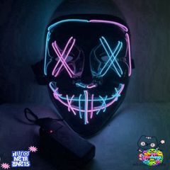 Mặt Nạ LED Hacker Phát Sáng Độc Đáo - Mặt Nạ Tiệc Hóa Trang Đa Màu Dành Cho Halloween và Các Dịp Lễ Hội 2023