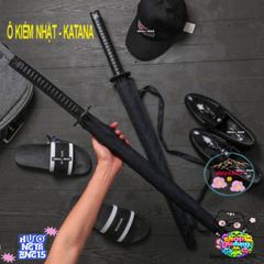 Ô Dù Katana Kiếm Nhật Đen Bền Bỉ - Phụ Kiện Thời Trang Độc Đáo, Chất Liệu Cao Cấp, Che Mưa Nắng Thông Minh