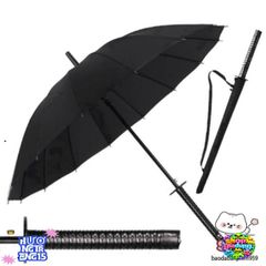 Ô Dù Katana Kiếm Nhật Đen Bền Bỉ - Phụ Kiện Thời Trang Độc Đáo, Chất Liệu Cao Cấp, Che Mưa Nắng Thông Minh