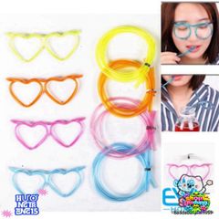 Ống Hút Mắt Kính Gọng Trái Tim Độc Đáo - Phụ Kiện Thời Trang Vui Nhộn Cho Tiệc Tùng và Sự Kiện M1429