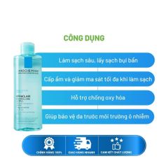 Nước Tẩy Trang La Roche-Posay Effaclar Micellar Water Ultra 400ml - Giải Pháp Hoàn Hảo Cho Da Dầu, Làm Sạch Dịu Nhẹ, Chính Hãng
