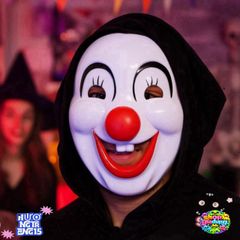 Mặt Nạ Hề Halloween PVC Đỏ - Phụ Kiện Hóa Trang Đáng Sợ Cho Gia Đình - Tham Gia Tiệc Hóa Trang, Sự Kiện Cosplay