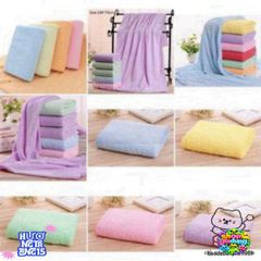 Khăn Tắm Cao Cấp Microfiber Nano Nhật Bản 70x140 cm - Thấm Hút Nhanh, An Toàn Cho Da, Thiết Kế Thanh Lịch