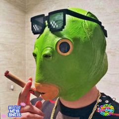 Mặt Nạ Cá Xanh Cosplay Hài Hước - Phụ Kiện Halloween Thú Vị cho Người Lớn và Trẻ Em - Đồ Chơi Tiệc Tùng Độc Đáo