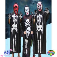 Bộ Trang Phục Ma Quái Halloween Đẳng Cấp - Găng Tay, Mặt Nạ, Quần Áo Khám Phá Bí Ẩn Giải Trí Thú Vị