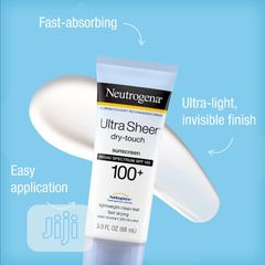 Kem chống nắng Neutrogena Ultra Sheer Dry Touch SPF 100+ - Bảo vệ da toàn diện, không nhờn dính, thẩm thấu nhanh 88ml Ch