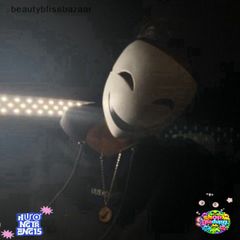 Mặt nạ Cosplay Anime Đen Hiruko - Quà Tặng Halloween Độc Đáo, Thể Hiện Đam Mê Thế Giới Hoạt Hình