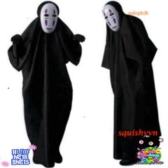 Bộ Trang Phục Hóa Trang Vô Diện Kaonashi từ Spirited Away của Hayao Miyazaki - Đồ Cosplay cho Tất cả Lứa Tuổi, Chất Liệu Cao Cấp