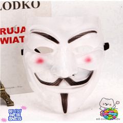 Mặt Nạ Hacker Chúa Anonymous - Phụ Kiện Hóa Trang Độc Đáo Cho Halloween, Lễ Hội - Màu Vàng, Bạc, Đen, Trắng, Phong Cách Công Nghệ
