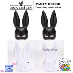 Mặt Nạ Thỏ Bunny Tai Dài - Phụ Kiện Hóa Trang Độc Đáo Cho Tiệc Halloween, Biểu Diễn, Livestream