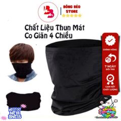 Khẩu Trang Đầu Lâu Thời Trang Đen - Phụ Kiện Đa Năng Hài Hước Cho Các Chuyến Phượt Và Hoạt Động Ngoài Trời