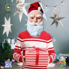 Mũ và Mặt Nạ 3D Ông Già Noel - Trang Phục Cosplay Lễ Hội Giáng Sinh, Quà Tặng Ý Nghĩa Cho Mọi Lứa Tuổi