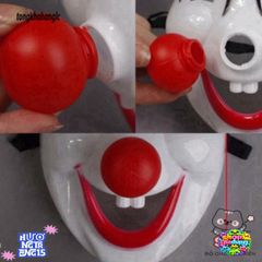 Mặt Nạ Chú Hề Đỏ Halloween - Phụ Kiện Hóa Trang Sáng Tạo Cho Tiệc Masquerade, Nghệ Thuật và Lễ Hội