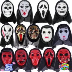 Mặt Nạ Scream Đen Kinh Dị - Phụ Kiện Hóa Trang Halloween Độc Đáo Cho Tiệc Và Sự Kiện Ma Quái