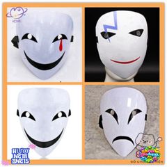 Mặt Nạ Cosplay Hiruko Black Bullet - Phụ Kiện Hóa Trang Anime Đen Nghệ Thuật, Thích Hợp Cho Tiệc Halloween và Sự Kiện Cosplay