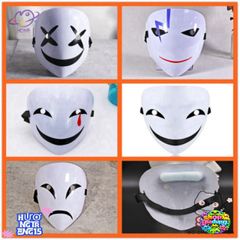 Mặt Nạ Cosplay Hiruko Black Bullet - Phụ Kiện Hóa Trang Anime Đen Nghệ Thuật, Thích Hợp Cho Tiệc Halloween và Sự Kiện Cosplay