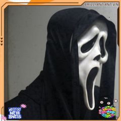 Mặt Nạ Grimace Đen Trắng Halloween - Phụ Kiện Cosplay Rùng Rợn Cho Tiệc Tùng, Dễ Dàng Sử Dụng, Quà Tặng Độc Đáo