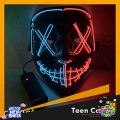 Mặt Nạ Hóa Trang Phát Sáng LED Đa Màu Cho Halloween & Trung Thu 2024 - Sáng Tạo, An Toàn, Quà Tặng Thú Vị