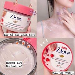 Tẩy Tế Bào Chết Dưỡng Ẩm Toàn Thân Dove Hương Lựu Đỏ Chính Hãng - Sản Phẩm Chăm Sóc Da Mềm Mịn, Tươi Mới, Phù Hợp Mọi Loại Da
