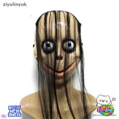 Mặt Nạ Halloween V - Tóc Dài Huyền Bí, Phụ Kiện Trang Trí Tiệc Hóa Trang, Cho Người Lớn - Chất Liệu ABS Bền Bỉ