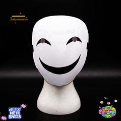 Mặt Nạ Cosplay Đen - Phụ Kiện Hóa Trang Anime Đen Trắng Cho Tiệc, Halloween, Sinh Nhật, Thiết Kế Tinh Xảo, Dễ Đeo