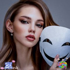 Mặt Nạ Hề Màu Đen PVC Phong Cách Ma Quái - Phụ Kiện Tiệc Tùng Độc Đáo Cho Halloween & Sự Kiện Hóa Trang