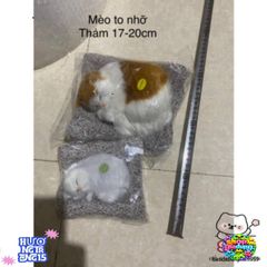 Gấu Bông Chó Mèo Lõi Than Hoạt Tính - Đồ Trang Trí Xe Ô Tô, Phụ Kiện Decor Bàn Làm Việc, Quà Tặng Sinh Nhật Dễ Thương