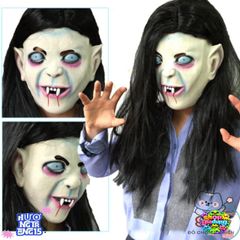 Mặt Nạ Ma Cà Rồng Halloween - Thiết Kế Độc Đáo, Latex An Toàn, Phụ Kiện Hóa Trang Nổi Bật Cho Bữa Tiệc Ma Quái