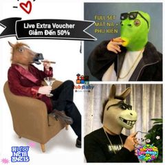 Mặt nạ Halloween Đầu Ngựa - Phụ Kiện Cosplay Độc Đáo Cho Trẻ Em, Sáng Tạo Trong Ngày Lễ Hội