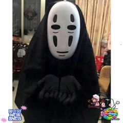 Bộ Trang Phục Ma Quái Halloween - Áo Choàng, Mặt Nạ và Găng Tay Đen Huyền Bí Dành Cho Người Lớn và Trẻ Nhỏ