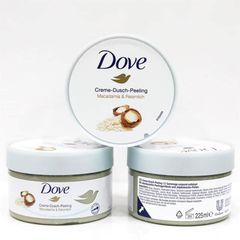 Tẩy Tế Bào Chết Dove Creme Dusch Peeling Macca và Sữa Gạo 225ml - Chăm sóc da tự nhiên, hiệu quả, làn da mềm mại, sáng khỏe