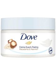 Tẩy Tế Bào Chết Dove Creme Dusch Peeling Macca và Sữa Gạo 225ml - Chăm sóc da tự nhiên, hiệu quả, làn da mềm mại, sáng khỏe