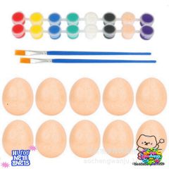 Bộ 10 Quả Trứng Gà Giả Bằng Nhựa - Đồ Chơi Giáo Dục, Khuyến Khích Sáng Tạo cho Trẻ Em và Mô Phỏng Động Vật