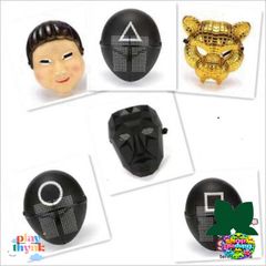 Mặt Nạ Trò Chơi Con Mực Squid Game - Phụ Kiện Cosplay Cao Cấp, Quà Tặng Độc Đáo Cho Fan Hâm Mộ Halloween