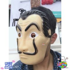 Mặt Nạ Queen Salvador Dali Money Heist - Phụ Kiện Halloween Độc Đáo Cho Tiệc Hóa Trang và Lễ Hội