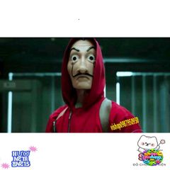 Mặt Nạ Queen Salvador Dali Money Heist - Phụ Kiện Halloween Độc Đáo Cho Tiệc Hóa Trang và Lễ Hội