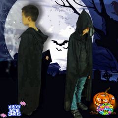 Áo Choàng Phù Thủy Halloween Đen Đỏ - Áo Choàng Cosplay Thú Vị Cho Tiệc Halloween và Hoá Trang