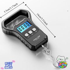 Cân Hành Lý Điện Tử LED 50kg Mini BANGSHE - Cân Treo Du Lịch Kỹ Thuật Số USB Sạc Di Động Thông Minh