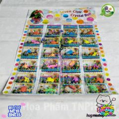 Gói 24 Hạt Pha Lê Đa Sắc Ngâm Nước - Trang Trí Hồ Cá, Cảnh Quan Cây Cảnh, Đồ Chơi Trẻ Em An Toàn, Nở Kích Thước Tùy Chọn